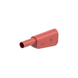 SLM-4N-46 fiche banane de sécurité mâle ø de la broche: 4 mm rouge 1 pc(s) 66.2024-22 - Stäubli