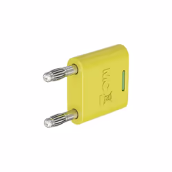 32 A Vert, jaune Poignée isolée Arrière avec deux prises axiales rigides de 4 mm de diamètre, convient pour la prise de fiche ...