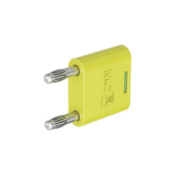 Stäubli - KS2-4N-19 fiche de liaison vert, jaune ø de la broche: 4 mm écartement entre les broches: 19 mm 1 pc(s)