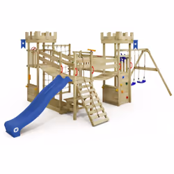 Le plus important AIR DE JEU POUR LE JARDIN: Notre GalleyFlyer avec une hauteur de plate-forme de 120 cm, y compris bac à sab ...