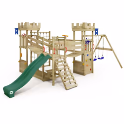 Le plus important AIR DE JEU POUR LE JARDIN: Notre GalleyFlyer avec une hauteur de plate-forme de 120 cm, y compris bac à sab ...