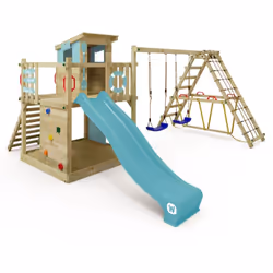 Aire de jeu avec toboggan et extension d'escalade Wickey Smart Surf Sur Wickey Smart Surf Il y a des chuchotements excités qu ...