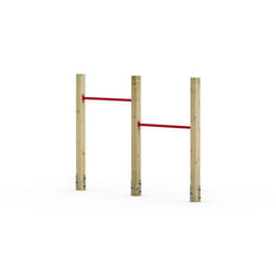 WICKEY Barre de gymnastique double avec barres fixes Aire de jeux Wickey FIT Tumble 302