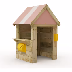 Cabane enfant Wickey’s Hut pour le jardin Volume livré Colis de bois Téléphone Boîte aux lettres Bâche tout temps 650 g/m² St ...