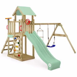 Aire de jeux avec balançoire et échelle de corde Wickey MultiFlyer Light Sur Wickey MultiFlyer Light Version light de notre b ...