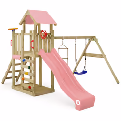 Aire de jeux avec balançoire et échelle de corde Wickey MultiFlyer Light Sur Wickey MultiFlyer Light Version light de notre b ...