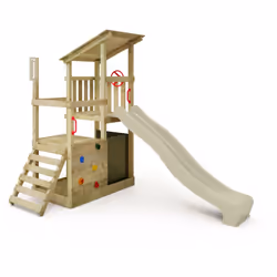 Le plus important AIRE DE JEUX POUR LE JARDIN : Le FruityForest Fun se distingue par son toboggan avec raccordement à l’eau,  ...