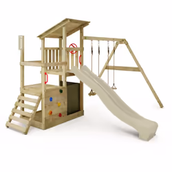 Le plus important AIRE DE JEUX POUR LE JARDIN : Le FruityForest Fun se distingue par son toboggan avec raccordement à l’eau,  ...