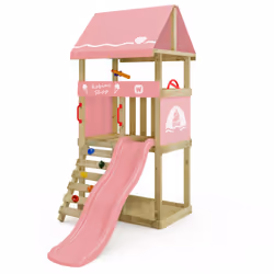 Aire de jeux avec toboggan Wickey DinkyHouse À propos de Wickey DinkyHouse Avec notre aire de jeux polyvalente pour enfants,  ...