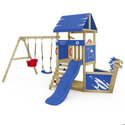 WICKEY Aire de jeux avec nez de bateau Wickey DinkyHouse bleu