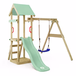 Aire de jeux avec toboggan Wickey TinyWave De joyeuses chansons de marins, un soleil magnifique et les vastes étendues de l'o ...
