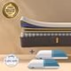 EMMA Pack Matelas Hybride II 180x200 + Oreillers Original Mémoire de Forme+Ressorts MEILLEUR CHOIX Emma Respiration