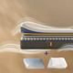 EMMA  Pack Matelas Hybride II Plus 80x200 + Oreiller Nuage Elite + Couette  Mémoire de Forme + Ressorts  Housse Plus Respirante