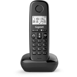 Téléphone fixe - GIGASET - Basic 100 - Mode mains libres - Ecran rétroéclairé - Répertoire 50 contacts - Blocage d'appels - Noir