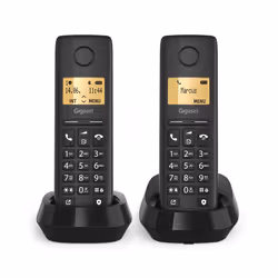 Gigaset BASIC 100 DUO Téléphone analog/dect Identification de l'appelant Noir - Vue supplémentaire 3