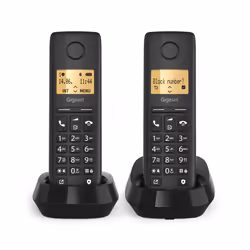 Gigaset BASIC 100 DUO Téléphone analog/dect Identification de l'appelant Noir - Vue supplémentaire 4