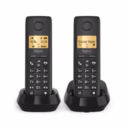 Gigaset BASIC 100 DUO Téléphone analog/dect Identification de l'appelant Noir - Vue supplémentaire 5