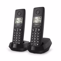 Gigaset BASIC 100 DUO Téléphone analog/dect Identification de l'appelant Noir - Vue supplémentaire 6