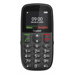 Gigaset GL395 5,59 cm (2.2") 90 g Noir Téléphone pour seniors