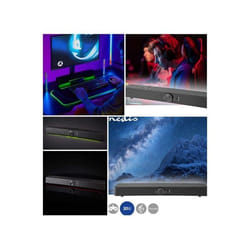 Haut-Parleur PC de Jeux barre de son 30W Bluetooth de haut-parleur 2.0 port USB 3.5 mm Mâle 30 W LED RGB