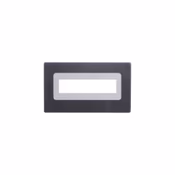 Cadre à clipser pour afficheur LCD 2 x 16 h-Tronic FR 216 Cadre avant H-Tronic FR 216 noir Adapté pour (écran): écran LCD 16  ...