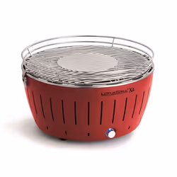 LotusGrill XL, Grill, Charbon de bois (combustible), 10 personne(s), Chaudron, Grille, Rouge