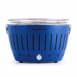 LotusGrill G34 U BL, Barbecue, Charbon de bois (combustible), 32 cm, Plastique, Acier inoxydable, Acier, Chaudron, Grille