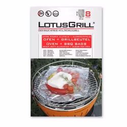 LotusGrill GB-AL-M, Sac, Transparent, CE, 240 mm, 350 mm, 8 pièce(s)