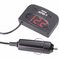 Informations techniques Modèle (général) : Affichage LED Tension batterie : 12 V Testeur de tension APM1 Pour prévenir des dy ...