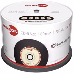 CD-R 80 vierge 700 Mo Primeon 2761108 50 pc(s) tour vinyle