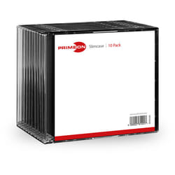 Primeon 2761401 étui disque optique Étui fin 1 disques Noir