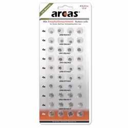 Arcas 12754000 pile domestique Batterie à usage unique Alcaline