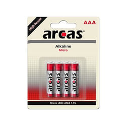 Arcas 117 00403 Batterie à usage unique AAA Alcaline