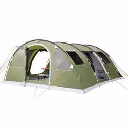Tente familiale de camping tunnel - Skandika Gotland 6 - 6 personnes - 540 x 450 cm - Tapis de sol cousu - 5000 mm - 21 m de