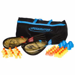 Speedminton 400128, Aluminium, Noir, Bleu, Rouge
