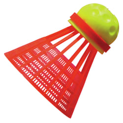 Speedminton Tube FUN 3 pièce(s) Volant synthétique Rouge, Jaune
