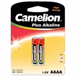 Camelion LR61-BP2, Batterie à usage unique, AAAA, Alcaline, 1,5 V, 2 pièce(s), 84 x 12 x 114 mm