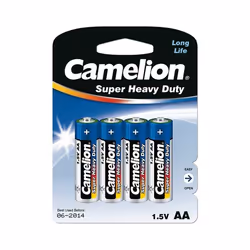Camelion R6P-BP4B, Batterie à usage unique, AA, Chlorure de zinc, 1,5 V, 4 pièce(s), 1200 mAh