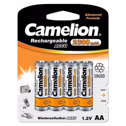Camelion NH-AA2300BP4, Batterie rechargeable, AA, Hybrides nickel-métal (NiMH), 1,2 V, 4 pièce(s), 2300 mAh