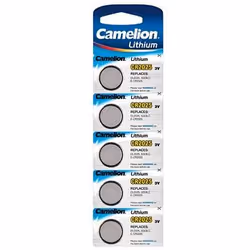 Camelion CR2025-BP5, Batterie à usage unique, CR2025, Lithium, 3 V, 5 pièce(s), 150 mAh