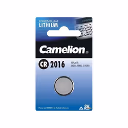 Camelion CR2016-BP1, Batterie à usage unique, CR2016, Lithium, 3 V, 1 pièce(s), 55 x 3 x 190 mm