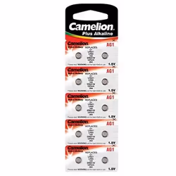 Camelion AG1-BP10, Batterie à usage unique, SR60, Alcaline, 1,5 V, 10 pièce(s), 13 mAh