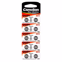 Camelion 12001013, Batterie à usage unique, SR44, Alcaline, 1,5 V, 10 pièce(s), Métallique