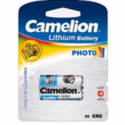 Camelion CR2-BP1R, Batterie rechargeable, Lithium, 3 V, 1 pièce(s), 850 mAh, 27,2 mm