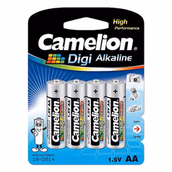 Camelion LR6-BP4DG, Batterie à usage unique, AA, Alcaline, 1,5 V, 4 pièce(s), 84 x 15 x 114 mm