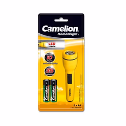 Camelion FL1L2AAB2R6P, Lampe torche, Noir, Bleu, Rouge, Jaune, Plastique, Boutons, LED, 1 lampe(s)