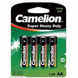 Camelion R6P-4BB, Batterie à usage unique, AA, Zinc-Carbone, 1,5 V, 4 pièce(s), 1220 mAh