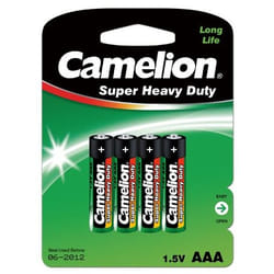 Camelion R03P-BP4G pile domestique Batterie à usage unique AAA Zinc-Carbone