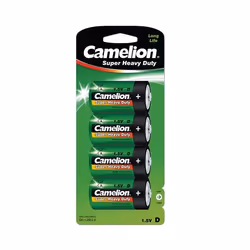 Camelion R20P-BP4G, Batterie à usage unique, D, Chlorure de zinc, 1,5 V, 4 pièce(s), 8025 mAh