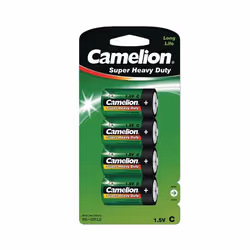 Camelion R14P-BP4G, Batterie à usage unique, C, Chlorure de zinc, 1,5 V, 4 pièce(s), 3850 mAh